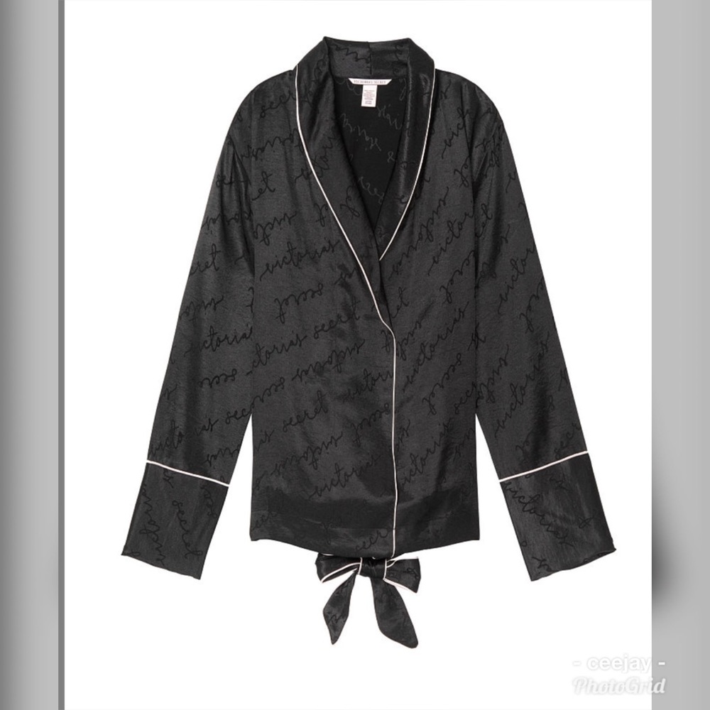 Victoria’s Secret Satin Logo Wrap Top - Picture 4 of 7